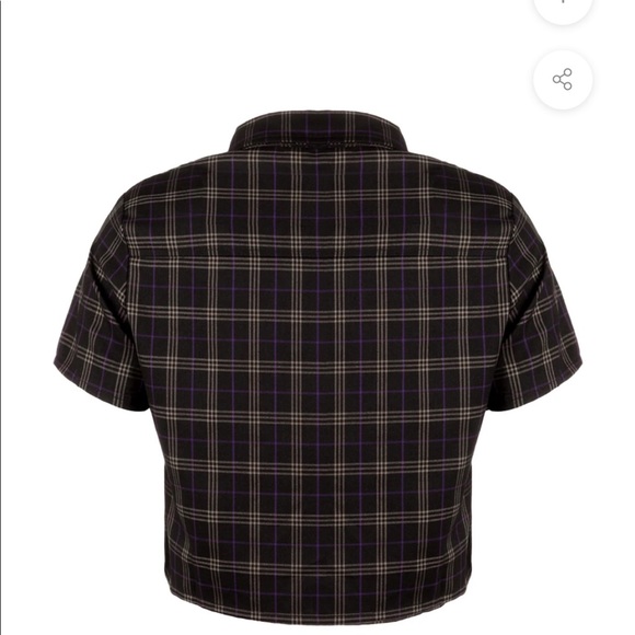 DISTURBIA Jinx Check Co Ord Top - Picture 4 of 8